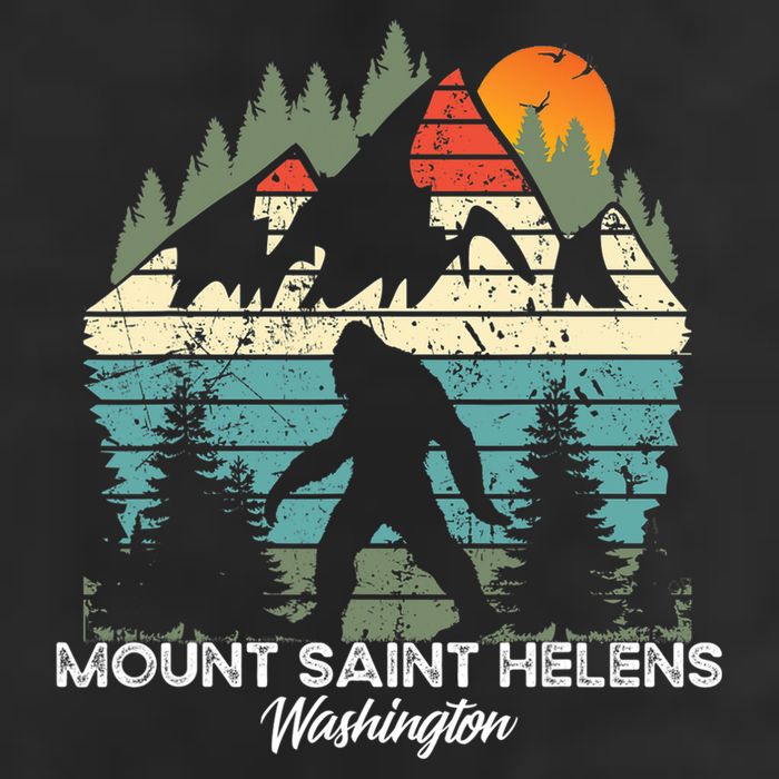 Mount Saint Helens Washington National Park Retro 80's 11oz C Handle Ceramic Mug