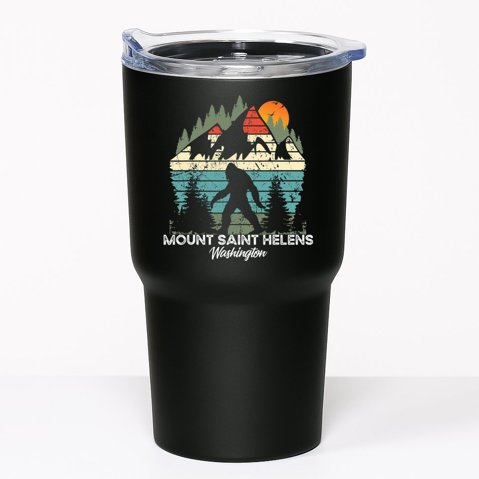 Mount Saint Helens Washington National Park Retro 80's Tumbler