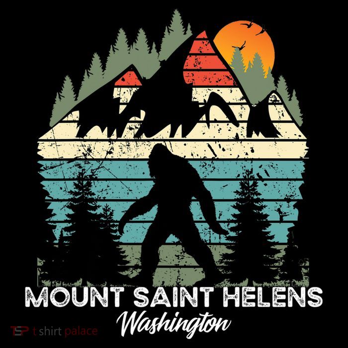 Mount Saint Helens Washington National Park Retro 80's Wool Snapback Cap