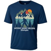 Mount Saint Helens Washington National Park Retro 80's Cooling Performance Crew T-Shirt