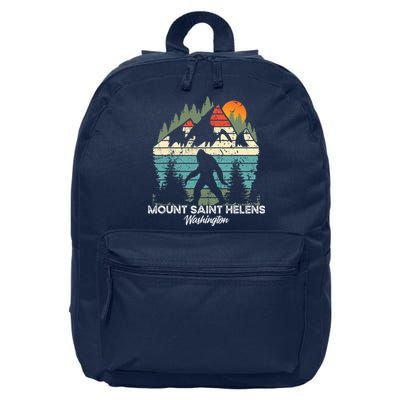 Mount Saint Helens Washington National Park Retro 80's 16 in Basic Backpack