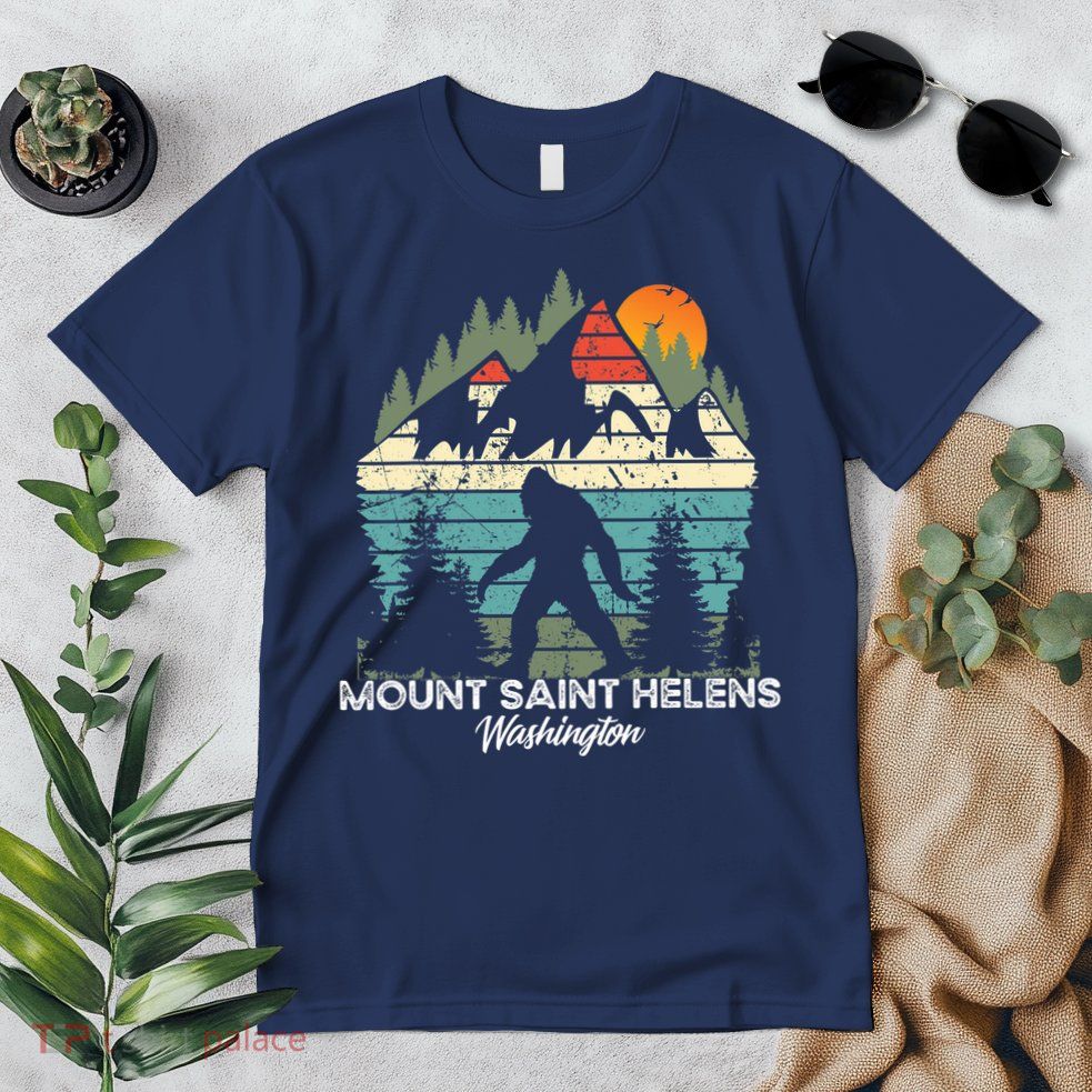 Mount Saint Helens Washington National Park Retro 80's Premium T-Shirt