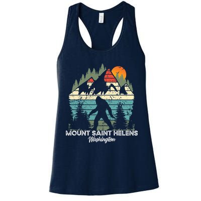 Mount Saint Helens Washington National Park Retro 80's Womens Tank Top