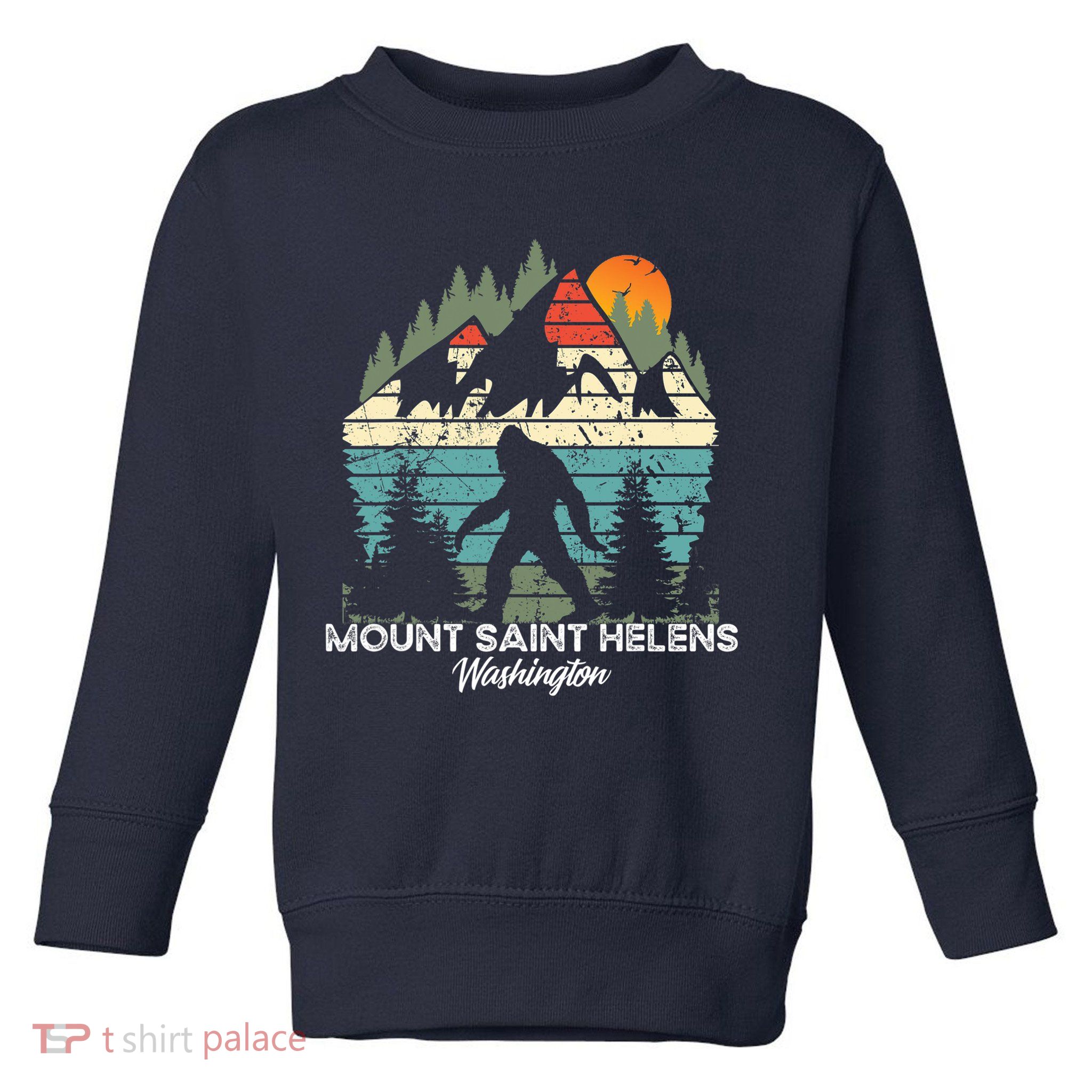 Mount Saint Helens Washington National Park Retro 80's Toddler Sweatshirt