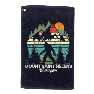 Mount Saint Helens Washington National Park Retro 80's Golf Towel