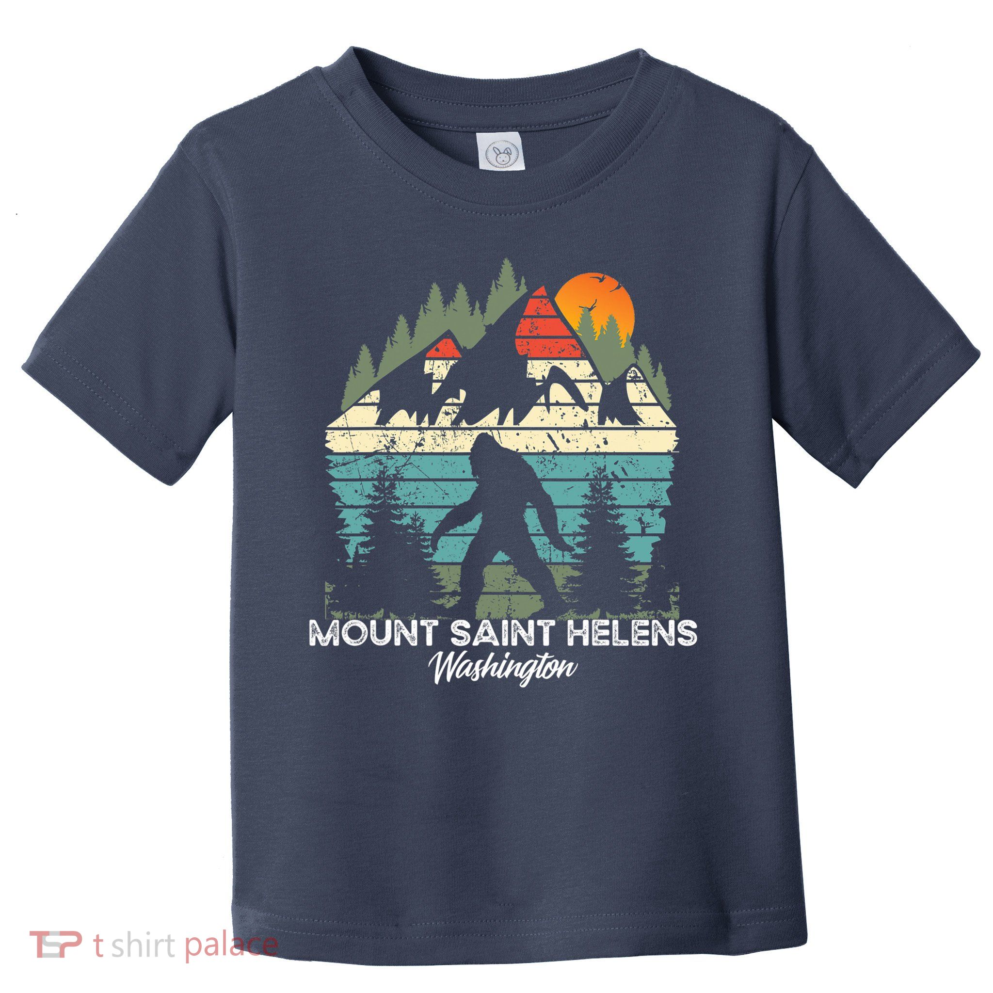 Mount Saint Helens Washington National Park Retro 80's Toddler T-Shirt