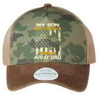 My Son Has Your Back Meaningful Gift Proud Army Dad Military Father's Meaningful Legacy Tie Dye Trucker Hat