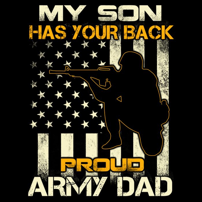 My Son Has Your Back Meaningful Gift Proud Army Dad Military Father's Meaningful Wool Snapback Cap