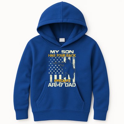 My Son Has Your Back Meaningful Gift Proud Army Dad Military Father's Meaningful Kids Hoodie