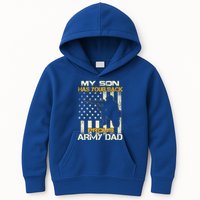 My Son Has Your Back Meaningful Gift Proud Army Dad Military Father's Meaningful Kids Hoodie
