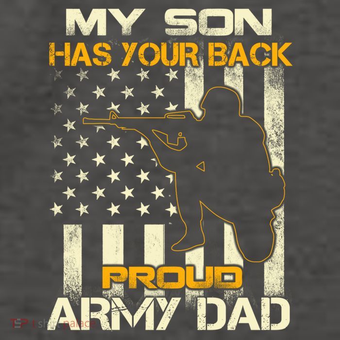 My Son Has Your Back Meaningful Gift Proud Army Dad Military Father's Meaningful Vector Backpack