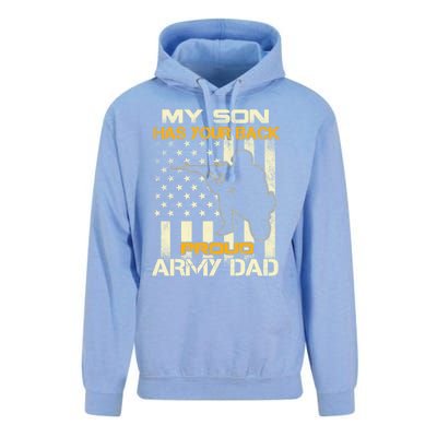 My Son Has Your Back Meaningful Gift Proud Army Dad Military Father's Meaningful Unisex Surf Hoodie