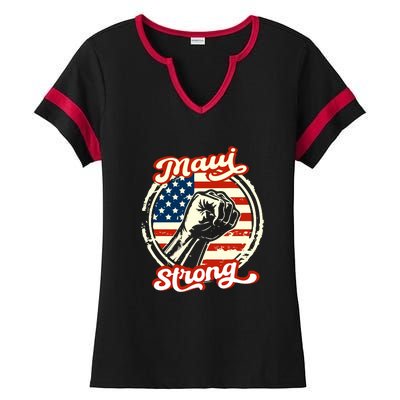 Maui Strong Hawaii Strong Pray For Maui Gift Ladies Halftime Notch Neck Tee