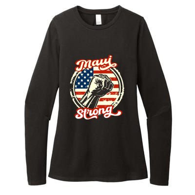 Maui Strong Hawaii Strong Pray For Maui Gift Womens CVC Long Sleeve Shirt