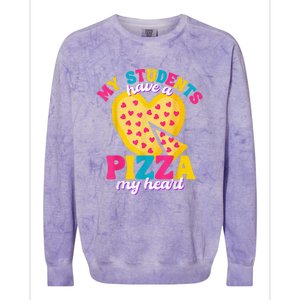 My Students Have A Pizza My Heart Valentines Day Colorblast Crewneck Sweatshirt