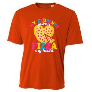 My Students Have A Pizza My Heart Valentines Day Cooling Performance Crew T-Shirt