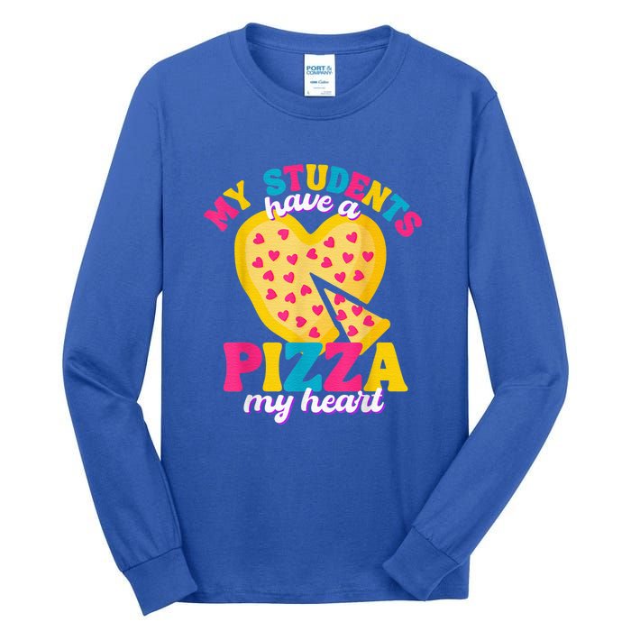 My Students Have A Pizza My Heart Valentines Day Tall Long Sleeve T-Shirt