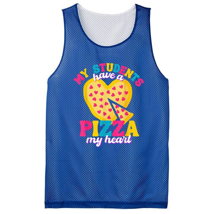 My Students Have A Pizza My Heart Valentines Day Mesh Reversible Basketball Jersey Tank