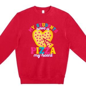 My Students Have A Pizza My Heart Valentines Day Premium Crewneck Sweatshirt