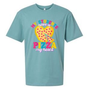 My Students Have A Pizza My Heart Valentines Day Sueded Cloud Jersey T-Shirt