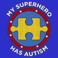 My Superhero Has Autism Awareness Gift Support Gift Full Zip Hoodie