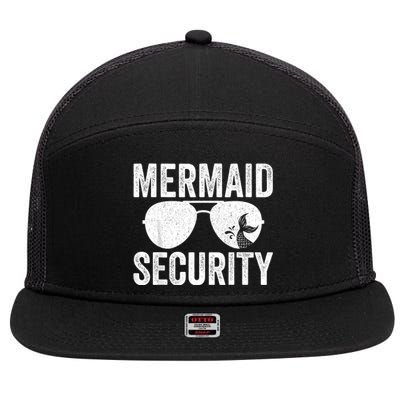 Mermaid Security Halloween Costume 7 Panel Mesh Trucker Snapback Hat