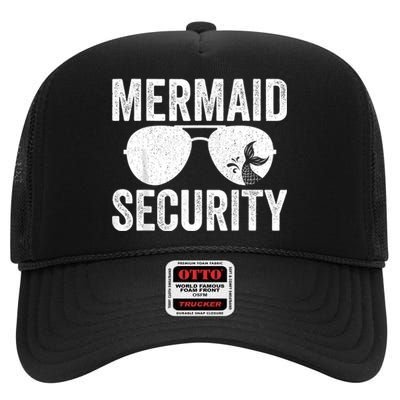 Mermaid Security Halloween Costume High Crown Mesh Back Trucker Hat