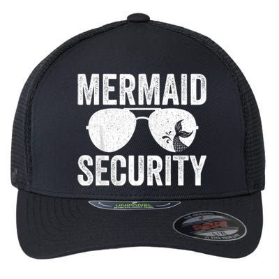 Mermaid Security Halloween Costume Flexfit Unipanel Trucker Cap