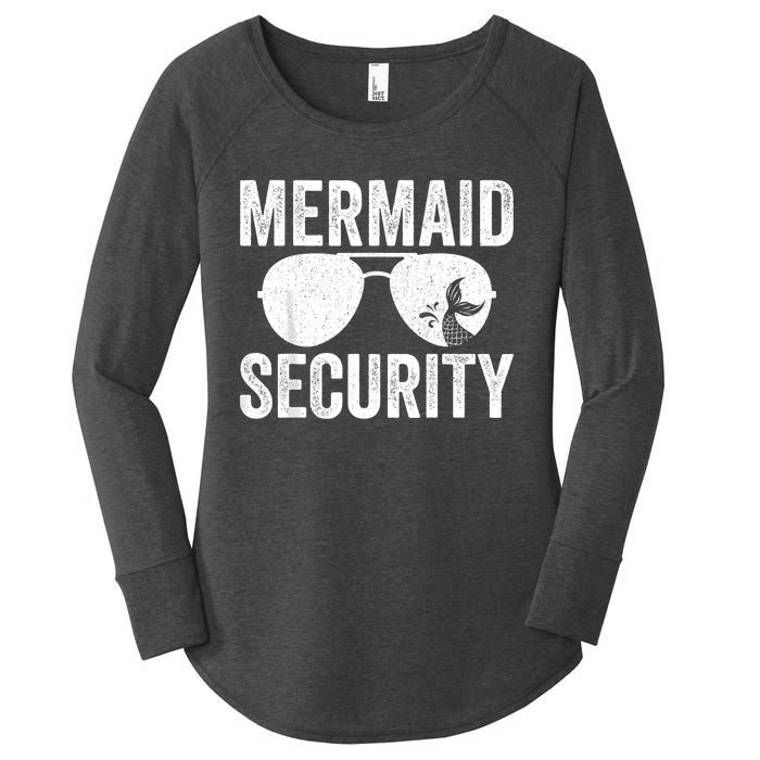 Mermaid Security Halloween Costume Women's Perfect Tri Tunic Long Sleeve Shirt