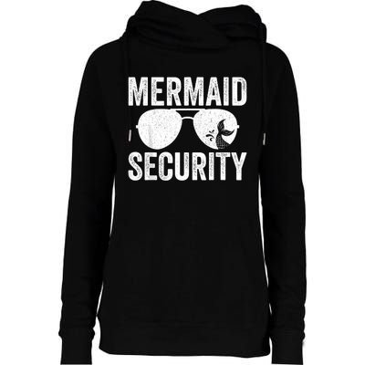 Mermaid Security Halloween Costume Womens Funnel Neck Pullover Hood