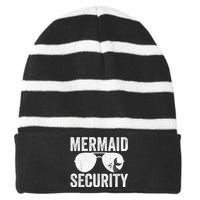 Mermaid Security Halloween Costume Striped Beanie with Solid Band