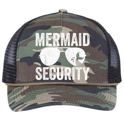 Mermaid Security Halloween Costume Retro Rope Trucker Hat Cap