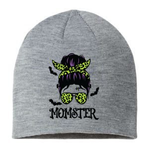 Momster Shirts Halloween Messy Bun MomSter Sustainable Beanie