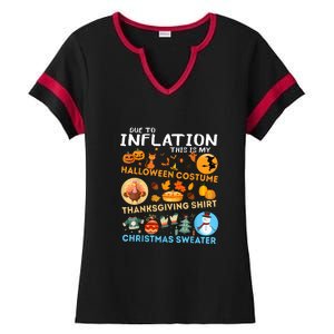 My Spooky Halloween Thanksgiving Ugly Christmas Costume Ladies Halftime Notch Neck Tee