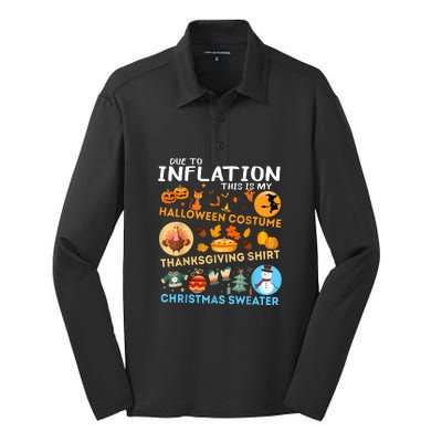 My Spooky Halloween Thanksgiving Ugly Christmas Costume Silk Touch Performance Long Sleeve Polo