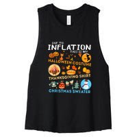 My Spooky Halloween Thanksgiving Ugly Christmas Costume Women's Racerback Cropped Tank