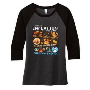 My Spooky Halloween Thanksgiving Ugly Christmas Costume Women's Tri-Blend 3/4-Sleeve Raglan Shirt