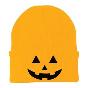 Matching Simple Halloween Pumpkin Jackolantern Knit Cap Winter Beanie