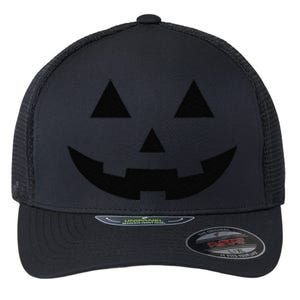 Matching Simple Halloween Pumpkin Jackolantern Flexfit Unipanel Trucker Cap