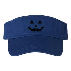 Matching Simple Halloween Pumpkin Jackolantern Valucap Bio-Washed Visor