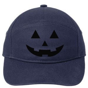 Matching Simple Halloween Pumpkin Jackolantern 7-Panel Snapback Hat