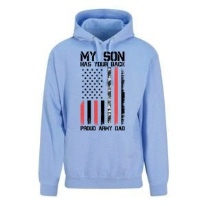 My Son Has Your Back Proud Army Dad Military Father Gift Unisex Surf Hoodie