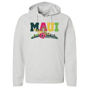 Maui Strong Hawaii Wildfire Relief Performance Fleece Hoodie