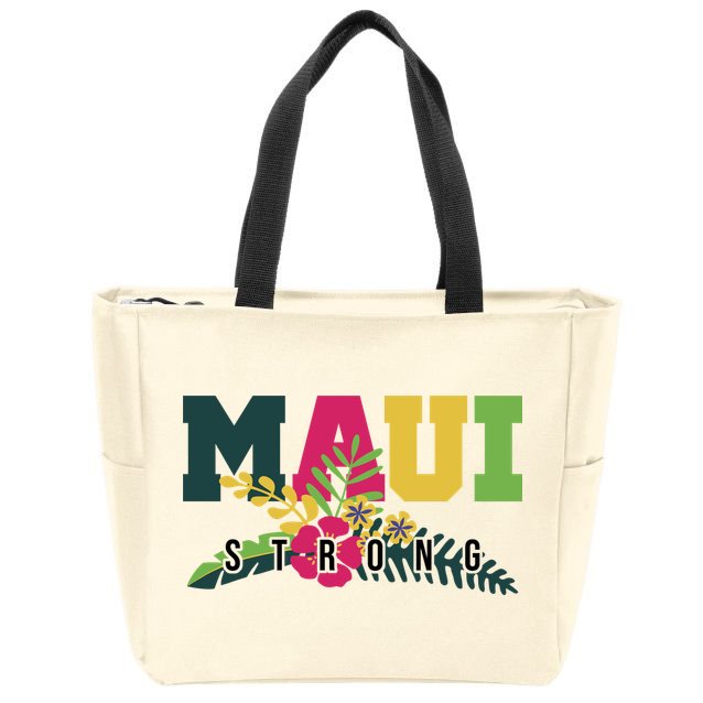 Maui Strong Hawaii Wildfire Relief Zip Tote Bag