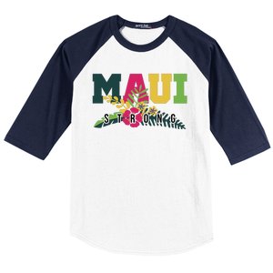 Maui Strong Hawaii Wildfire Relief Baseball Sleeve Shirt