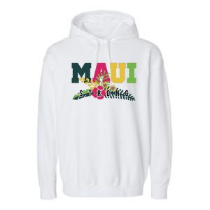 Maui Strong Hawaii Wildfire Relief Garment-Dyed Fleece Hoodie