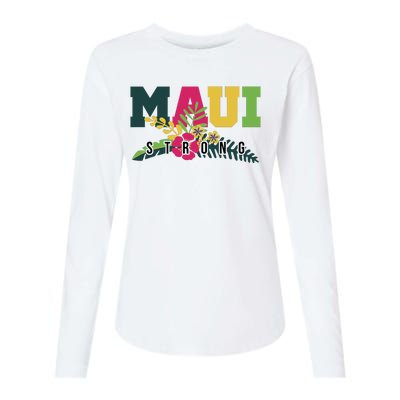 Maui Strong Hawaii Wildfire Relief Womens Cotton Relaxed Long Sleeve T-Shirt