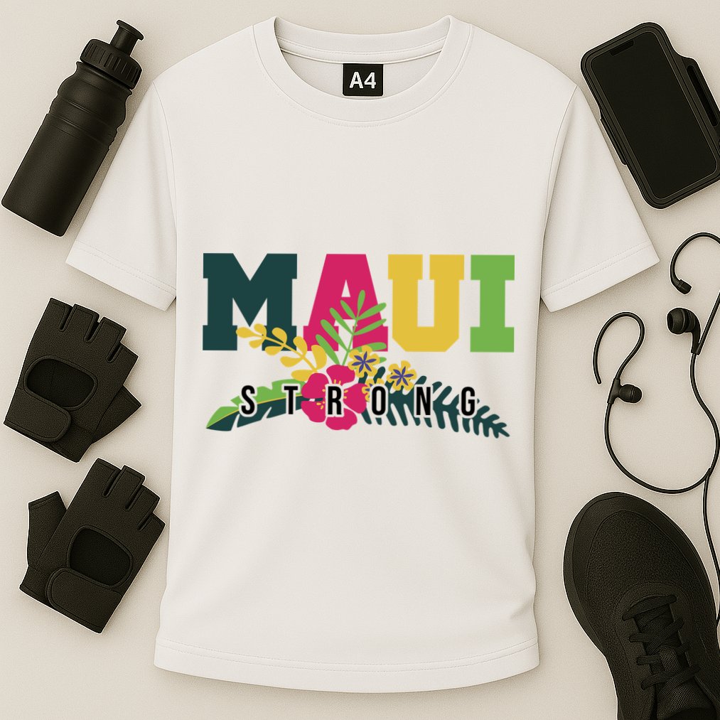 Maui Strong Hawaii Wildfire Relief Cooling Performance Crew T-Shirt