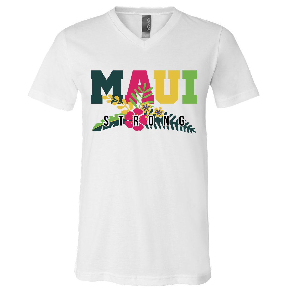 Maui Strong Hawaii Wildfire Relief V-Neck T-Shirt
