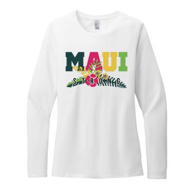 Maui Strong Hawaii Wildfire Relief Womens CVC Long Sleeve Shirt